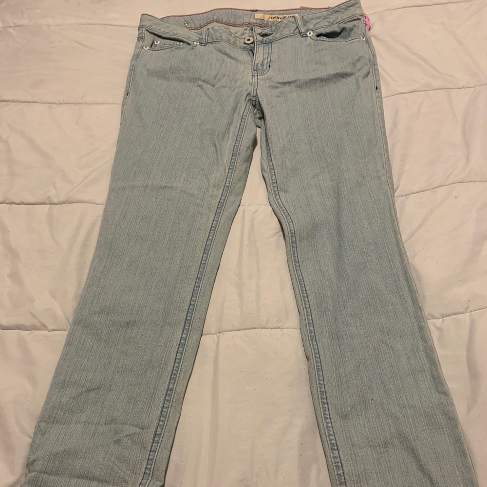 DKNY Straight Leg Light Wash Jeans